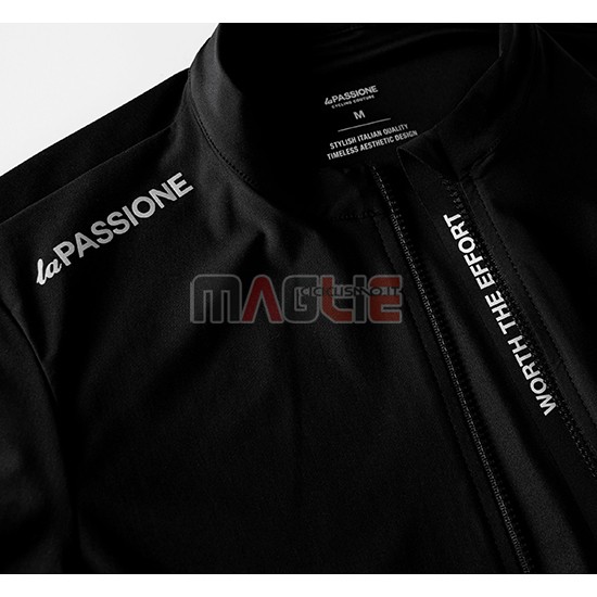 Maglia La Passione Manica Corta 2019 Nero Bianco